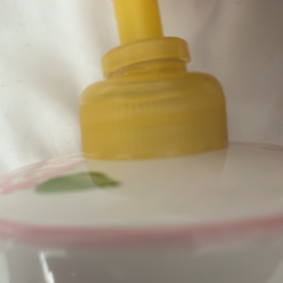 Croscill home soap dispenser and tooth brush holder hand painted ceramic - Picture 7 of 10